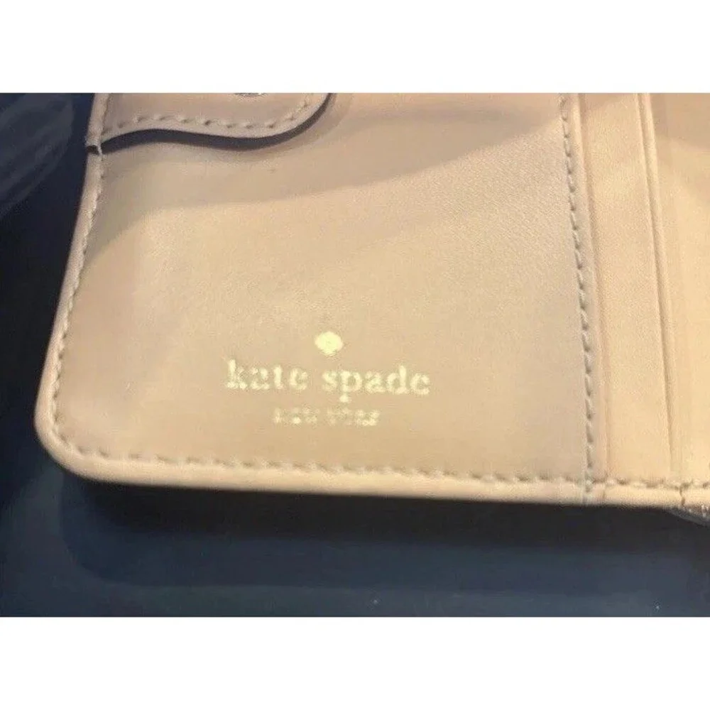 Kate Spade Wellesley Tellie Zip Around Wallet Metallic Gold